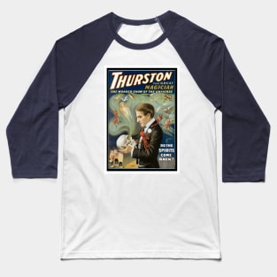 Vintage Magic Poster Art, Thurston the Great Baseball T-Shirt